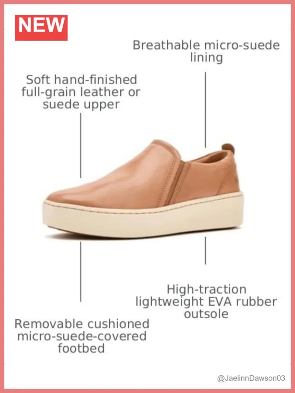 Women's Leather Slip-On Loafers Cushioned Comfort Casual